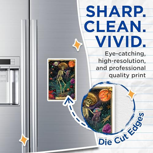 (2 Pack) Astronaut Themed Magnet - 5" On Longest Side - Sticks to Smooth Flat Surfaces - Made in USA - MAG10014