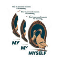 (3 Pack) Choosing Myself Decals - Funny Goose Mirror - Laptop Decal Motivation - 3 Inches On Longest Side - Easy Peel & Apply - Made in USA - 3MCS4624