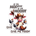 (2 Pack) Moody Cow Magnets - Funny Cow Kitchen - Cute Farm Animal Refrigerator Magnets - Mood Magnets - 5" On Longest Side - for Cars, Fridges, Toolboxes - Made in USA - MAG3787