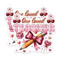 (2 Pack) Teacher Appreciation Magnets - One Loved Teacher - Cute Teacher Decor - 5" On Longest Side - Premium Magnet - for Cars, Refrigerators, Toolboxes, Lockers - Made in USA - MAG16620