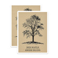 (2 Pack) Red Maple Magnets - Rhode Island State Tree - Nature Inspired Home Decor - 5" On Longest Side - Premium Magnet - for Cars, Refrigerators, Toolboxes, Lockers - Made in USA - MAG18277