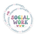 (2 Pack) Social Work Magnets - Social Worker Appreciation - Mental Health Advocate - Empowerment Support Professional - 5 Inches On Longest Side - Thick Durable Magnet - Made in USA - MAG38285