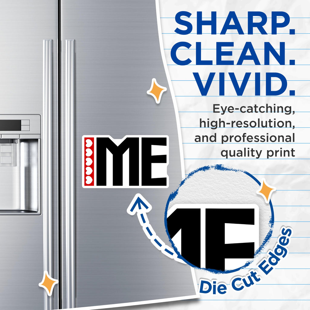 (2 Pack) I Love Heart Magnets - Phrase Art Magnet - Refrigerator Magnet - 5" On Longest Side - Premium Magnet - for Cars, Refrigerators, Toolboxes, Lockers - Made in USA - MAG18829