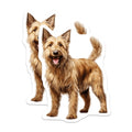 (2 Pack) Happy Shaggy Dog Magnets - Smiling Wire Haired Canine - Pet Lover Refrigerator Decor - Dog Mom Dad Accent - 5 Inches On Longest Side - Thick Durable Magnet - Made in USA - MAG26765