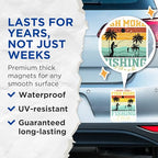 (2 Pack) Work Less Fish More Magnets - Fishing Club - Fisherman Gift - Outdoor Adventures - 5" On Longest Side - for Cars, Fridges, Toolboxes - Made in USA - MAG4569