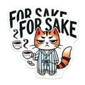 (2 Pack) Grumpy Cat Magnets - for Sake Funny - Coffee Lover Refrigerator Magnets - 5" On Longest Side - Premium Magnet - for Cars, Refrigerators, Toolboxes, Lockers - Made in USA - MAG15154