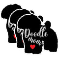 (3 Pack) Doodle Mom Decals - Dog Lover Sticker - Pet Owner Decal - 3 Inches On Longest Side - Easy Peel & Apply - Made in USA - 3MCS1336