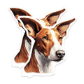 (2 Pack) Basenji Dog Magnets - African Hound Decor - Unique Pet Lover Magnet - 5 Inches On Longest Side - Thick Durable Magnet - Made in USA - MAG24663