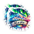 (2 Pack) Alaska Landscape Magnets - Northern Lights Scenery - Vibrant Nature Art Magnets - 5" On Longest Side - for Cars, Fridges, Toolboxes - Made in USA - MAG7269