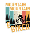 (2 Packs) Mountain Biker Magnets - Mountain Biking Magnets - 5 Inches On Longest Side - Premium Magnet - for Fridges, Toolboxes, Cars - Made in USA - MAG2361