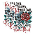 (3 Pack) Skull Rose Decals - Laptop Decals - Gothic Decor - 3 Inches On Longest Side - Easy Peel & Apply - Made in USA - 3MCS1000