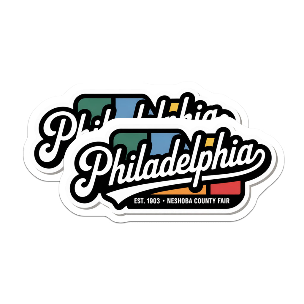 (2 Pack) Neshoba County Fair Magnets - Philadelphia Mississippi Event - Est 1903 Souvenir Decor - 5 Inches On Longest Side - Thick Durable Magnet - Made in USA - MAG19100