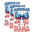 (3 Pack) American Mama Decals - Patriotic Bow - USA Flag Sticker - 3 Inches On Longest Side - Easy Peel & Apply - Made in USA - 3MCS6201