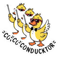(3 Pack) Conducktors Decals - Duck Conductor - Funny Duck Stickers - 3 Inches On Longest Side - Easy Peel & Apply - Made in USA - 3MCS8291