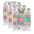 (3 Pack) You Matter Decals - Inspirational Sayings - Laptop Decal - 3 Inches On Longest Side - Easy Peel & Apply - Made in USA - 3MCS7871