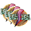 (3 Pack) Leopard Print Mama Decals - Lightning Bolt Decal - Trendy Laptop Decal - 3 Inches On Longest Side - Easy Peel & Apply - Made in USA - 3MCS4384