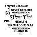 (2 Pack) Cool Health Professional Stickers - Inspirational Health Worker - Motivational Medical Staff - 5" On Longest Side - Sticks to Smooth Flat Surfaces - Made in USA - BMCS6106