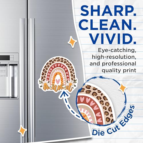 (2 Pack) Mama Rainbow Magnets Magnets - 5" On Longest Side - Made in USA - Sticks to Refrigerators & Metal Surfaces - MAG8474