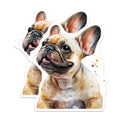 (2 Pack) French Bulldog Magnets - Dog Breed - Cute Pet Illustration - 5" On Longest Side - Premium Magnet - for Cars, Refrigerators, Toolboxes, Lockers - Made in USA - MAG16423