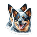(2 Pack) Australian Cattle Dog Magnets - Blue Heeler Dog Lover - Pet Owner Refrigerator Decor - 5 Inches On Longest Side - Thick Durable Magnet - Made in USA - MAG38354