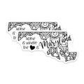 (2 Pack) Home is Where The Heart is Maryland Stickers - State Pride - Home DÃ©cor - 5" On Longest Side - Sticks to Smooth Flat Surfaces - Made in USA - BMCS9068