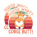 (2 Pack) Corgi Butt Magnets - Guess What Decor - Cute Dog Breed Accessories - 5" On Longest Side - Premium Magnet - for Cars, Refrigerators, Toolboxes, Lockers - Made in USA - MAG17728