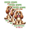 (3 Pack) Cocker Spaniel Decals - Wine Lover - Cute Dog Laptop Decal - 3 Inches On Longest Side - Easy Peel & Apply - Made in USA - 3MCS0860