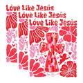 (3 Pack) Love Like Jesus Decals - Christian Faith - Religious Laptop Decals - 3 Inches On Longest Side - Easy Peel & Apply - Made in USA - 3MCS2145