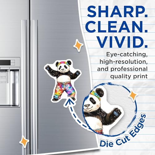 (2 Pack) Cute Animal Magnet - 5" On Longest Side - Sticks to Smooth Flat Surfaces - Made in USA - MAG9502