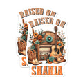 (2 Pack) Shania Twain Magnets - Country Music Decor - Retro Radio Flower Magnets - 5" On Longest Side - Premium Magnet - for Cars, Refrigerators, Toolboxes, Lockers - Made in USA - MAG15019