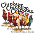 (3 Pack) Chicken Decals - Farm Animal Stickers - Laptop Decals - 3 Inches On Longest Side - Easy Peel & Apply - Made in USA - 3MCS1452