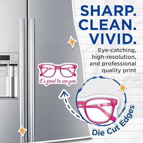(2 Pack) Glasses Magnets - It's Good to See You Quote - 5" On Longest Side - for Cars, Fridges, Toolboxes - Made in USA - MAG8088