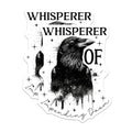 (2 Pack) Raven Whisperer Stickers - Gothic Raven Art Stickers - Crow Themed Sticker Set - Mythical Bird Decor - 5" On Longest Side - Sticks to Any Smooth Flat Surface - Made in USA - BMCS3615
