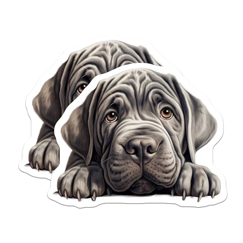 (2 Pack) Dog Lovers Magnet - Fridge Decoration - Kitchen Decor - Pet Owner Gift - 5" On Longest Side - Sticks to Smooth Flat Surfaces - Made in USA - MAG10232