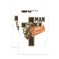 (2 Pack) Man of Faith Lion Cross Magnets - Christian Religious Home Decor - Inspirational Scripture Art for Men - 5 Inches On Longest Side - Thick Durable Magnet - Made in USA - MAG22565
