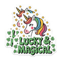 (2 Pack) Unicorn Lucky and Magical Magnets - Cute Unicorn - Rainbow Unicorn Art - Unicorn Theme ations - 5" On Longest Side - for Cars, Fridges, Toolboxes - Made in USA - MAG3919