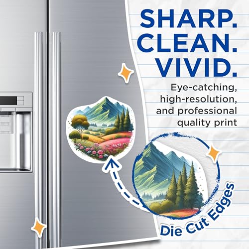 (2 Packs) Mountains Scenery Hillside Magnets - Nature Outdoorsman Hiking Hiker Magnets - 5 Inches On Longest Side - Premium Magnet - for Fridges, Toolboxes, Cars - Made in USA - MAG2295