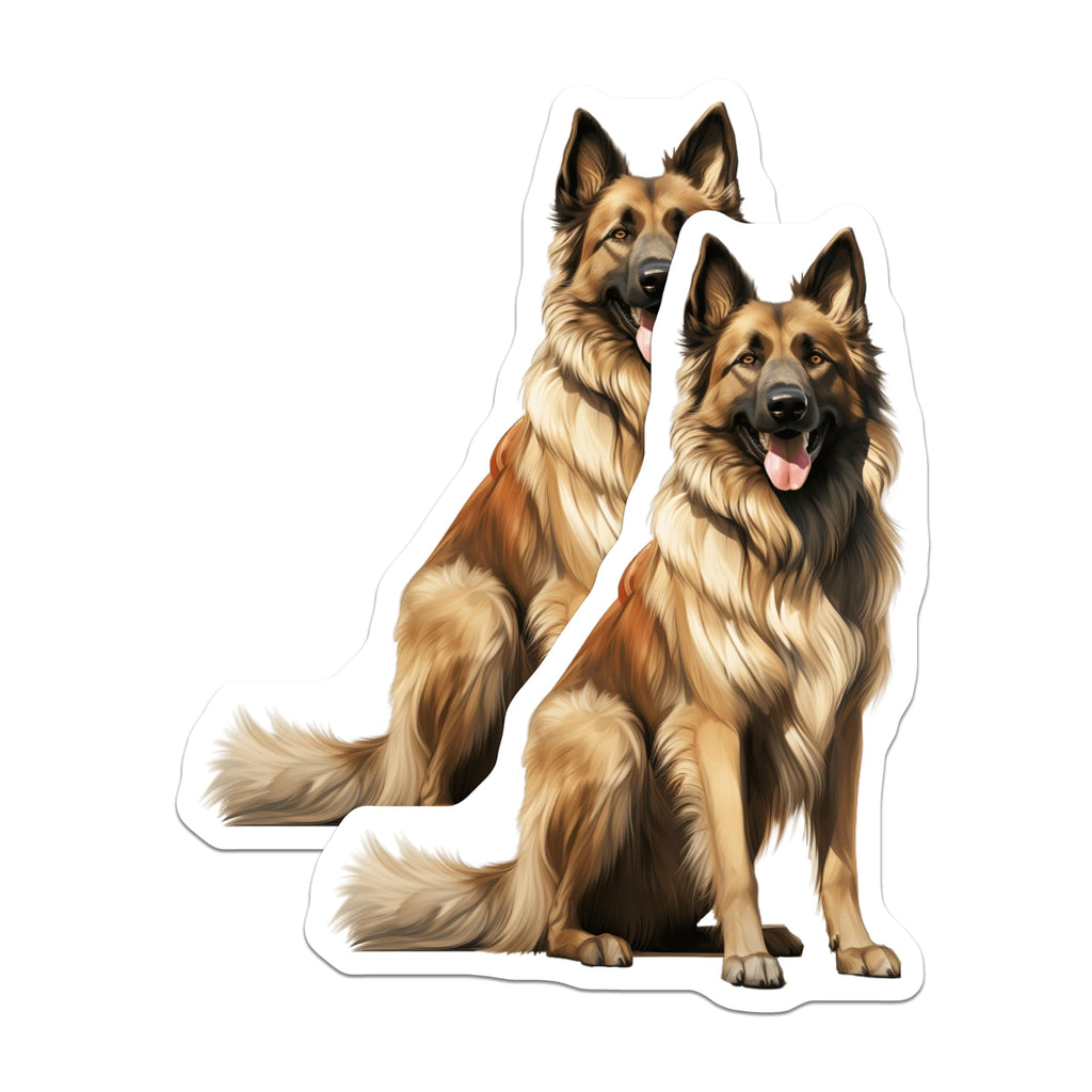(2 Pack) German Shepherd Magnets - Dog Lover Decor - Pet Owner Present - 5 Inches On Longest Side - Thick Durable Magnet - Made in USA - MAG30858