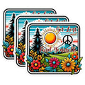 (3 Pack) Get Lost Find Yourself Decals - Nature Scene - Laptop Decal - 3 Inches On Longest Side - Easy Peel & Apply - Made in USA - 3MCS2052