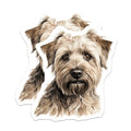 (2 Pack) Wheaten Terrier Magnets - Dog Lover Refrigerator - Pet Owner Home Accents - 5 Inches On Longest Side - Thick Durable Magnet - Made in USA - MAG30538