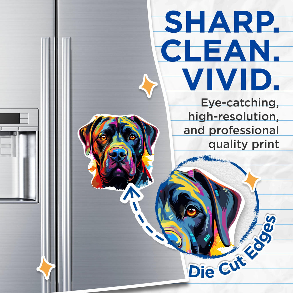 (2 Pack) Cane Corso Dog Breed Magnets - 5 Inches On Longest Side - Choose from Over 100 Dog Breeds - for Cars, Refrigerators, Toolboxes - Made in USA - MAG1811