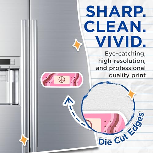 (2 Packs) Peace Pink Bandage Magnets - Positive Inspiring Peaceful Magnets - 5 Inches On Longest Side - Premium Magnet - for Fridges, Toolboxes, Cars - Made in USA - MAG2318