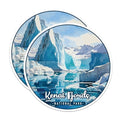 (2 Pack) Kenai Fjords National Park Bumper Magnet - US National Park - Choose from 63 Parks - 5" On Longest Side - Decal for Car Bumper, Laptop, Water Bottle, Wall, and Window - MAG1590
