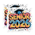 (2 Pack) Senior 2026 Magnets - Class of 2026 Graduation Decor - High School College Student Pride - 5 Inches On Longest Side - Thick Durable Magnet - Made in USA - MAG37288