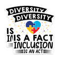 (2 Pack) Autism Awareness Magnets - Inclusion Diversity Neurodiversity - Puzzle Heart Acceptance Support - 5 Inches On Longest Side - Thick Durable Magnet - Made in USA - MAG37751