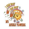 (2 Pack) I Can Buy Myself Flowers Magnets - Retro Sun Roller Skates - Self Love Club Affirmation - Independent Woman Decor - 5 Inches On Longest Side - Thick Durable Magnet - Made in USA - MAG38784
