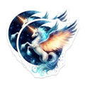 (2 Pack) Celestial Unicorn Magnets - Winged Pegasus Fantasy Art - Magical Fridge Decor - Mythical Creature Aesthetic - 5 Inches On Longest Side - Thick Durable Magnet - Made in USA - MAG37211
