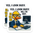 (2 Pack) Funny Office Magnets - Procrastination Humor - Relatable Work Life Decor - 5 Inches On Longest Side - Thick Durable Magnet - Made in USA - MAG22905