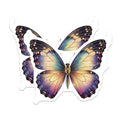 (2 Pack) Celestial Butterfly Magnets - Galaxy Wings Fridge Decor - Ethereal Space Aesthetic Lockers Office Nature Inspired - 5 Inches On Longest Side - Thick Durable Magnet - Made in USA - MAG36295