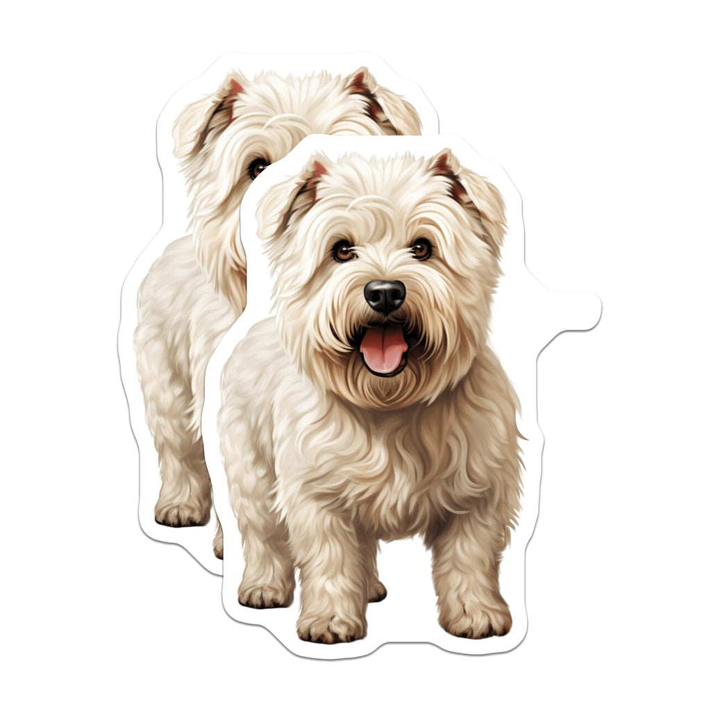 (2 Pack) Westie Dog Magnets - Cute West Highland Terrier Puppy Art - Animal Lover Pet Parent Decor - 5 Inches On Longest Side - Thick Durable Magnet - Made in USA - MAG28070